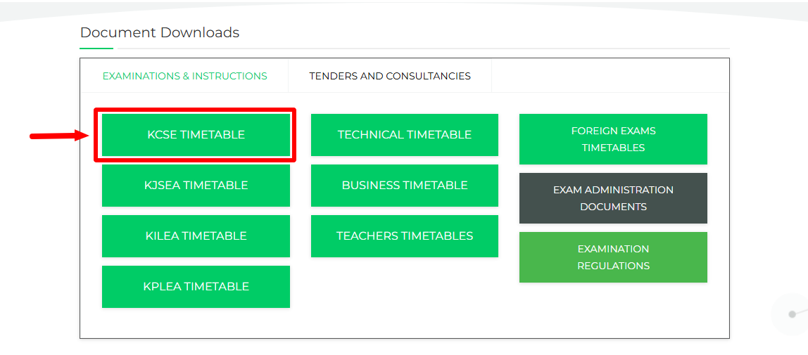 Click KCSE Timetable 