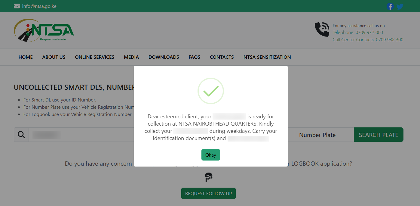 Logbook Status at NTSA
