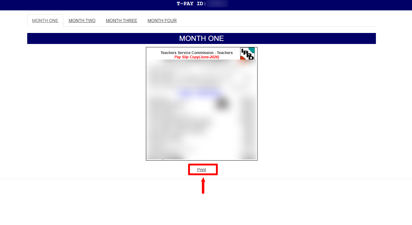 click print tsc payslip