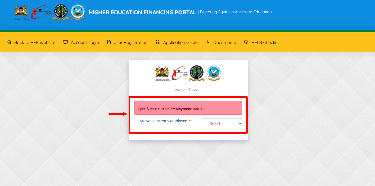 specify your current employment status