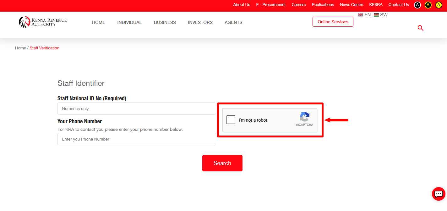 check reCAPTCHA checbox