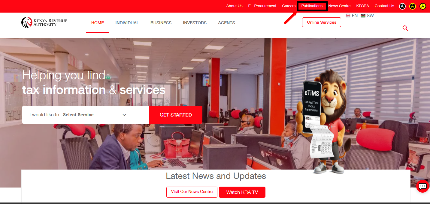 click on publications