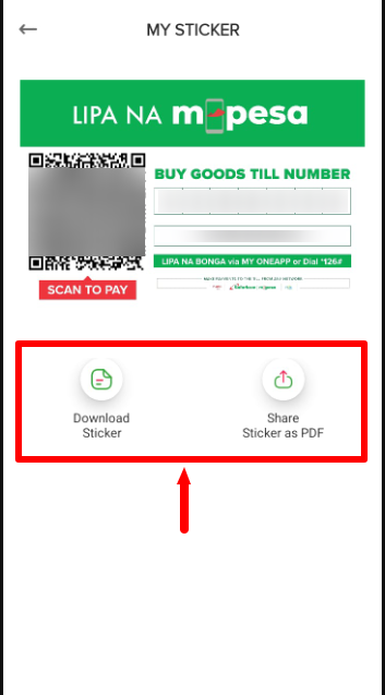 lipa na m-pesa sticker download